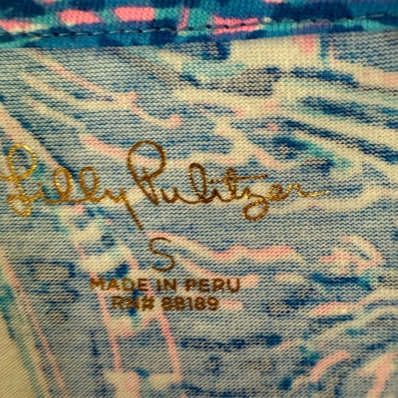 New Lilly Pulitzer celestial blue cat Cody Short Sleeve Dress size small - Picture 4 of 8